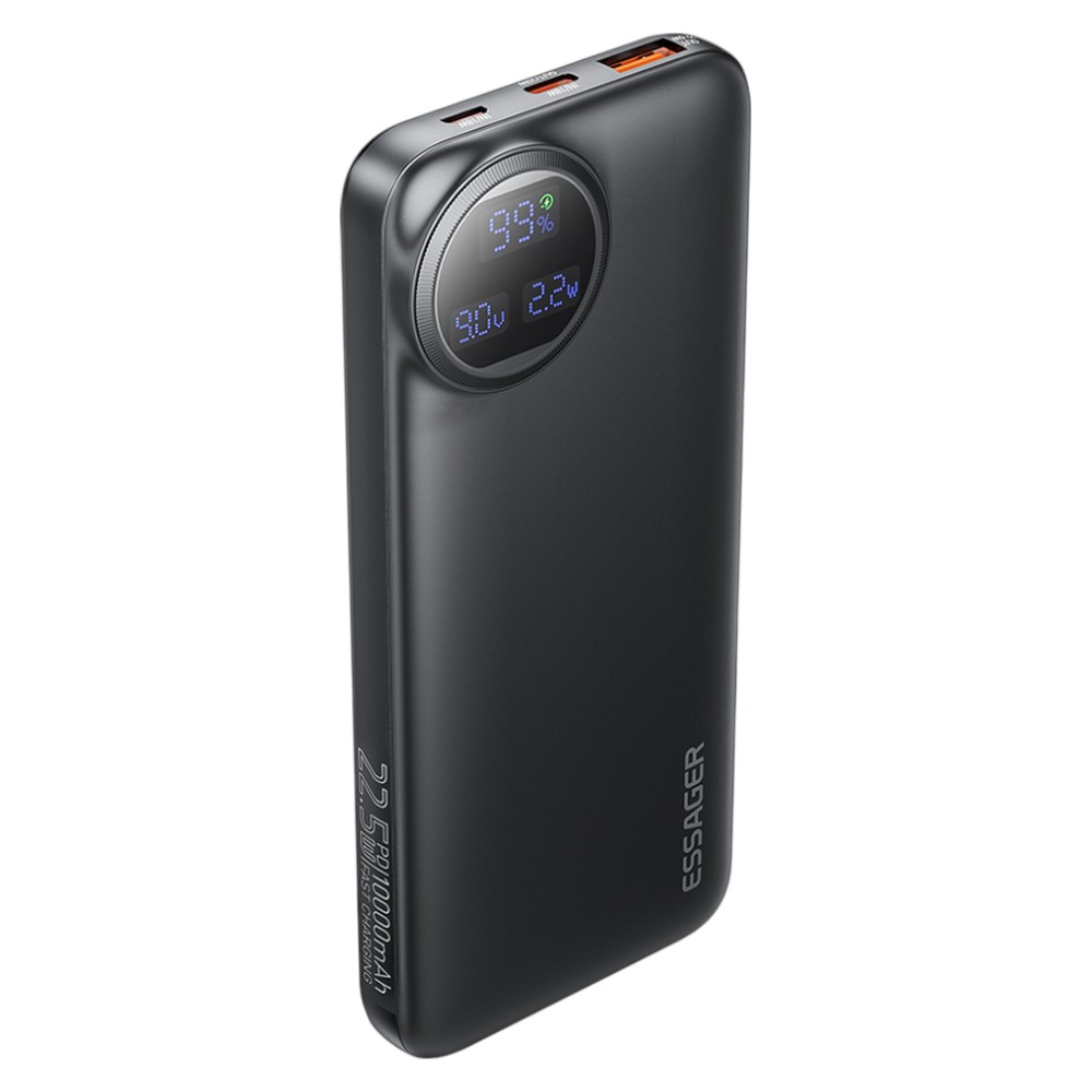 Батарея мобильная Essager Heteromypil 22.5W 10000mAh Li-Pol QC3.0 Black (EDY1W-YT01-Z) - Фото 1