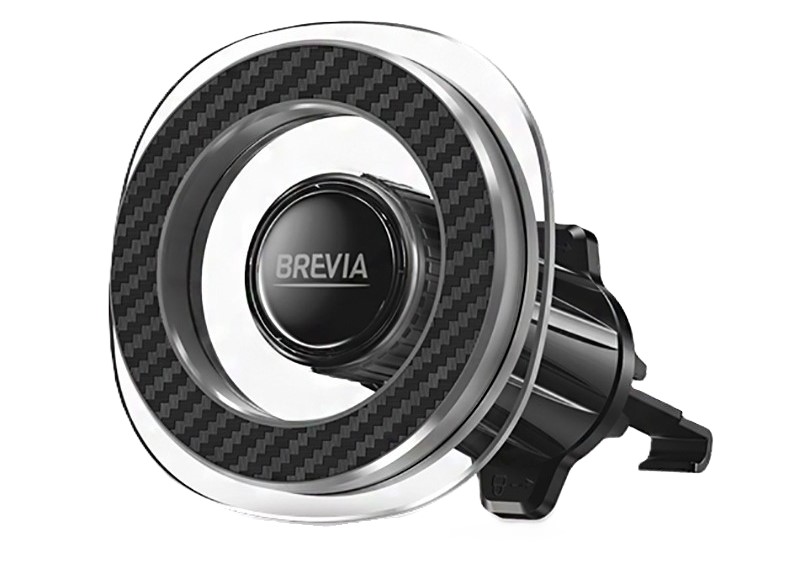 Автодержатель Brevia AirVent Ultra Сrystal MagRING для дефлектора, магнитный Magsafe (48020) - Фото 1