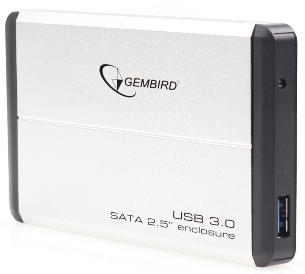 Внешний карман Gembird HDD 2.5'' USB 3.0 Silver (EE2-U3S-2-S) - Фото 1