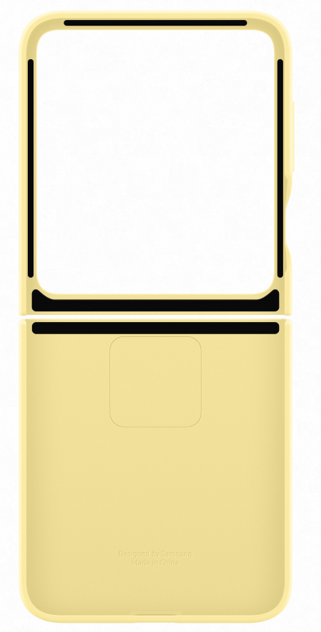 Чехол для смартфона Samsung Silicone Case Flip 6 Yellow (EF-PF741TYEGUA) - Фото 1