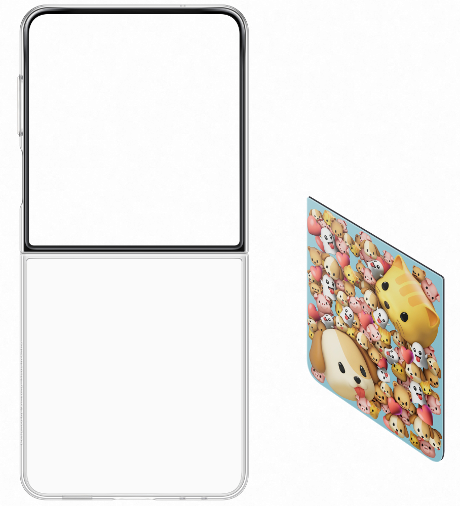 Чохол для смартфону Samsung Flipsuit Case Flip 7 Transparent (EF-ZF766CTEGUA) - Фото 1