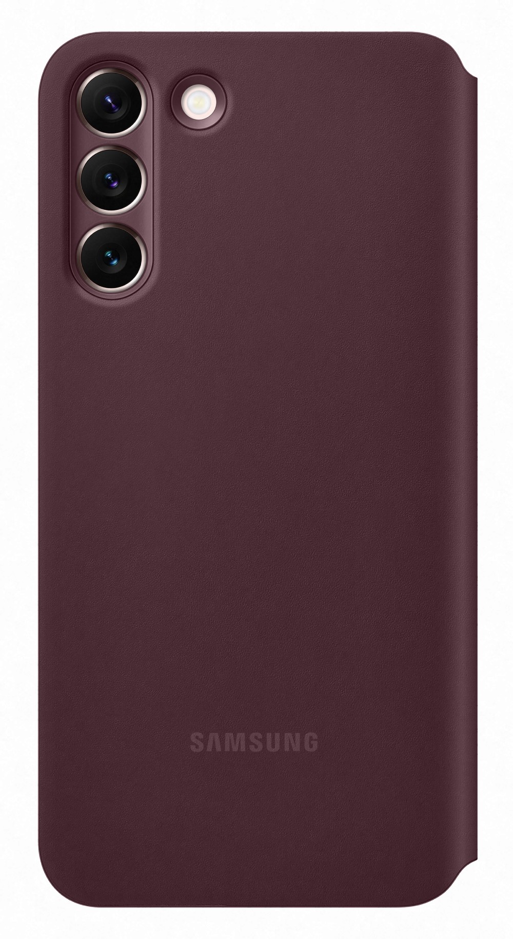 Чехол для смартфона Samsung Smart Clear View Cover Galaxy S22+ Burgundy (EF-ZS906CEEGRU) - Фото 1