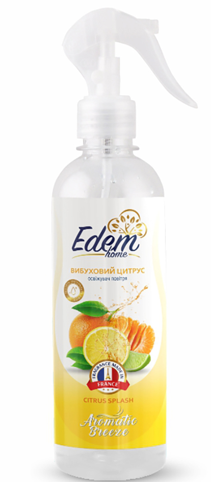 Освежитель воздуха аэрозольный Edem Home Citrus Splash 420 мл (EH550977) - Фото 1