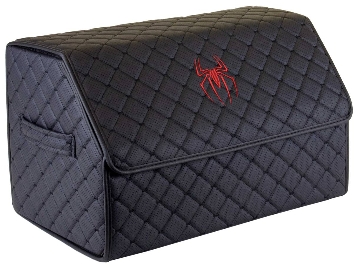 Сумка-органайзер в багажник EVAtech ECO M Spider-Man logo черная с черной нитью (EHECEMBBBBV157) - Фото 1