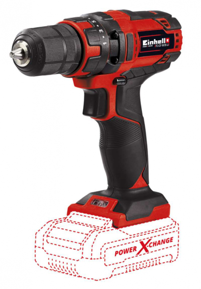 Дрель-шуруповерт Einhell TC-CD 18/35 Li Solo (4513927) - Фото 1