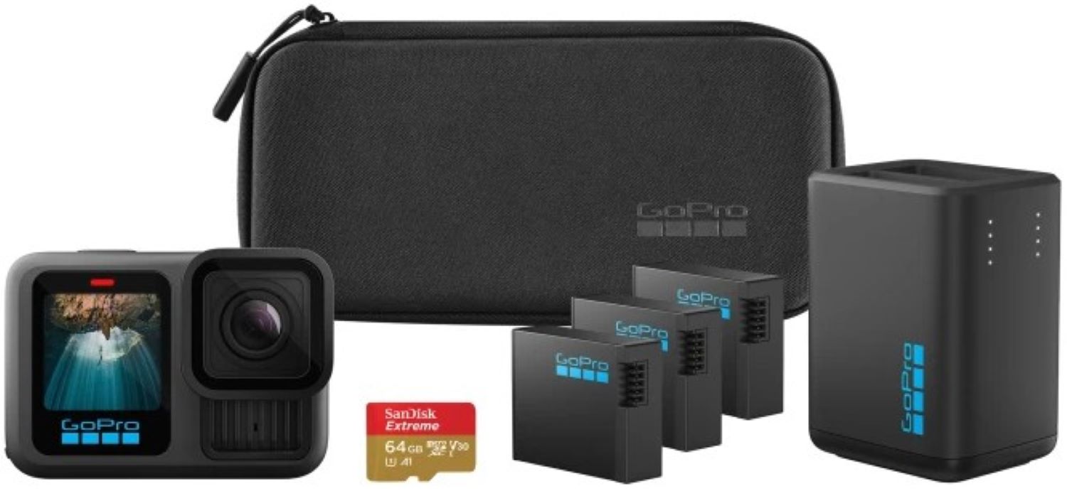 Купити Екшн-камера GoPro HERO13 Black + Enduro + SD Card + Dual Battery Charger + Сase (CHDRB-134-RW) - Фото 1 Екшн-камера GoPro HERO13 Black + Enduro + SD Card + Dual Battery Charger + Сase (CHDRB-134-RW) - Фото 1