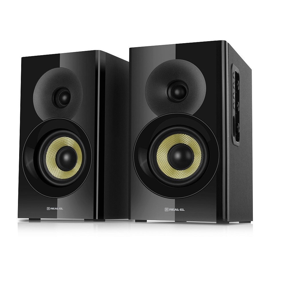 Компьютерная акустика обычная 2.0 REAL-EL S-470 Black (EL121200018) - Фото 1
