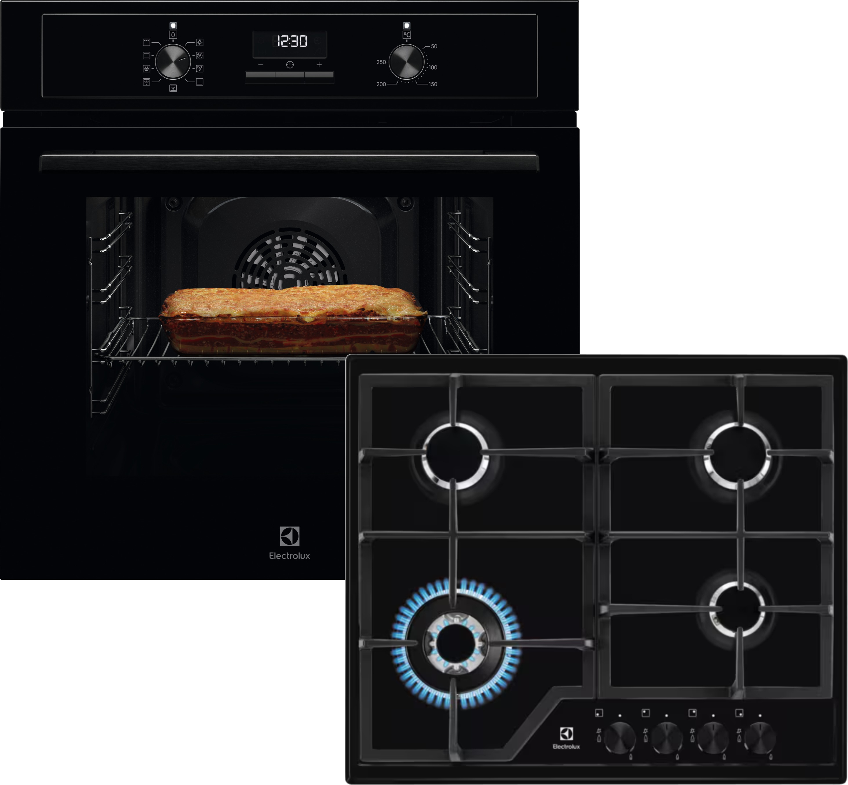 Комплект техніки Electrolux Духова шафа + Варильна поверхня Electrolux EOF3H40BK + KGS6436K