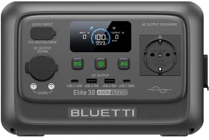 Купить Зарядная станция универсальная Bluetti Elite 30 V2 (600 Вт, 288 Вт/час) - Фото 1 Зарядная станция универсальная Bluetti Elite 30 V2 (600 Вт, 288 Вт/час) - Фото 1