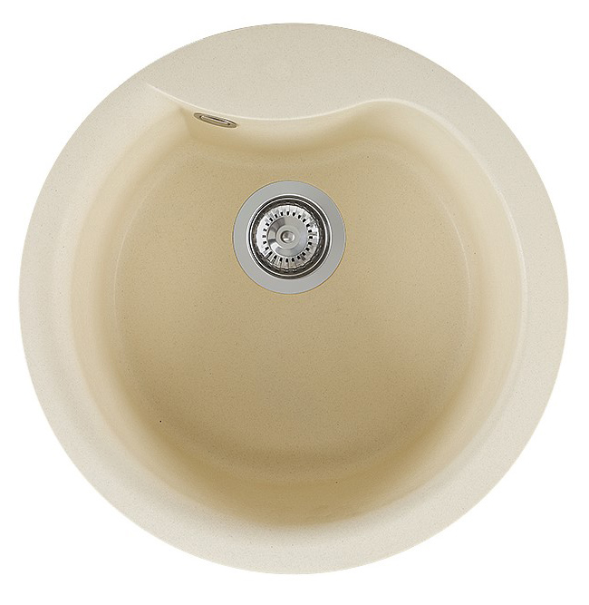 Мойка кухонная Elleci Ego Round Bianco Antico 62 - Фото 1