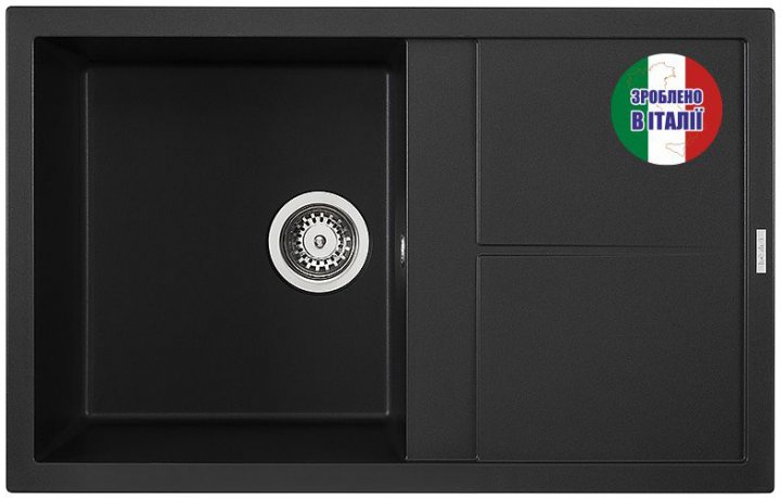 Мойка кухонная Elleci Unico 300 Nero 40 - Фото 1