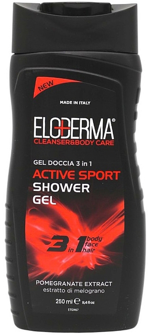 Гель для душу Eloderma 3в1 Active Sport 250 мл (ESGAS250)