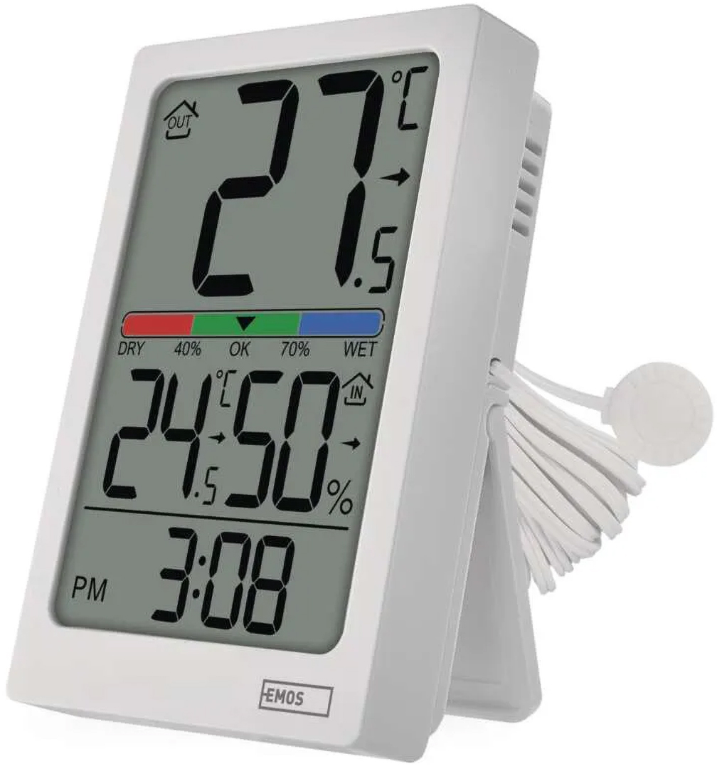 Термогигрометр EMOS с проводным датчиком E0558P - Фото 1