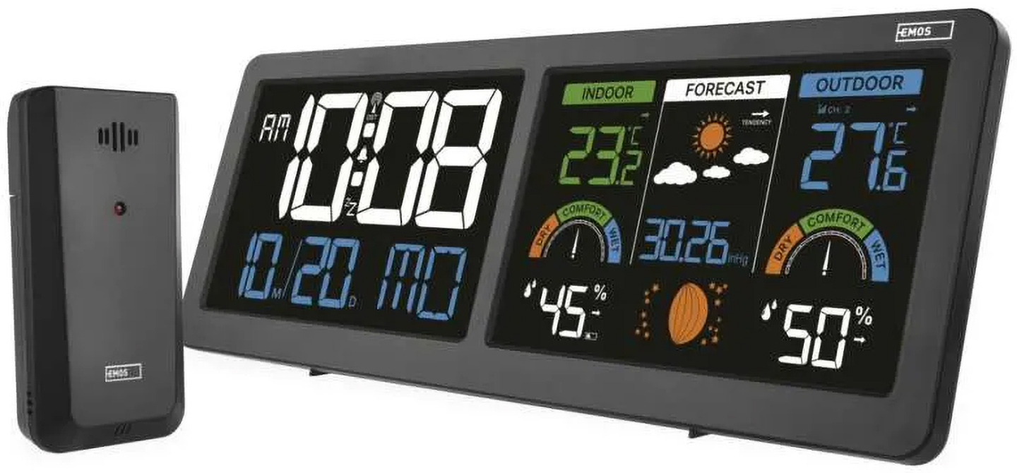 Метеостанція EMOS з бездротовим датчиком E8625 - Фото 1