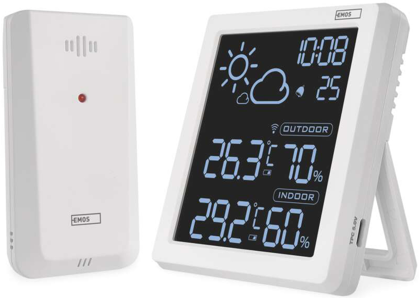 Метеостанция EMOS с беспроводным датчиком E8647W - Фото 1