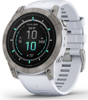 Смарт-часы Garmin Epix Pro (g2) 51 Saph Ti Whitestone (010-02804-11) - Фото 1
