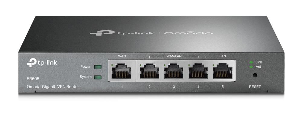 Маршрутизатор интернет LAN TP-Link ER605 1xGE LAN 1xGE WAN 3xGE LAN VPN - Фото 1