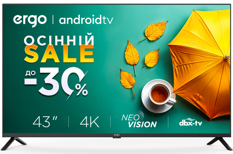 Телевізор Ergo 43GUS6500 - Фото 1