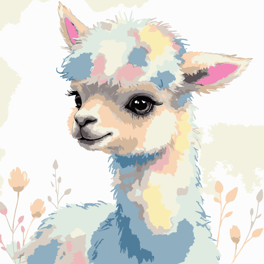 Картина за номерами Strateg Казкове оленятко 30х30 (ES-0915) - Фото 1