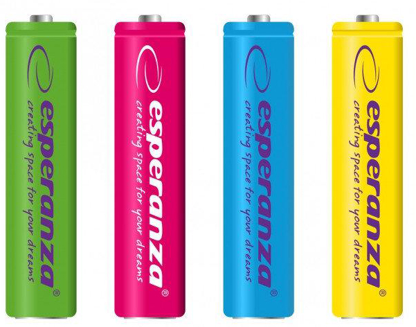 Аккумулятор тип AA Esperanza Ni-MH AA/HR06 2000 mAh BL 4шт Mix (EZA108) - Фото 1