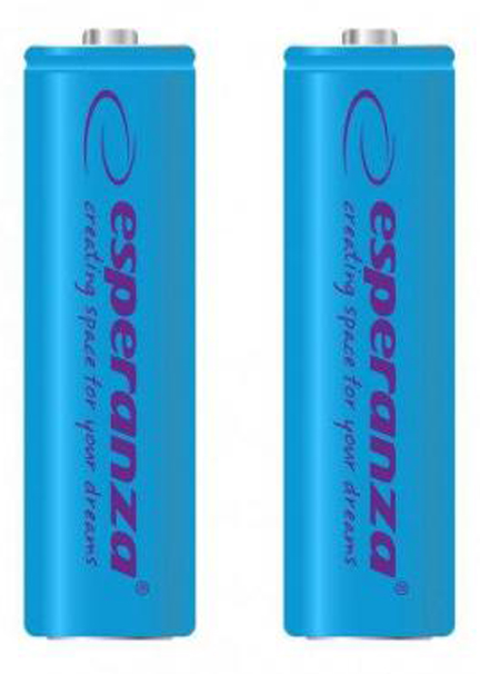 Акумулятор тип AA Esperanza Ni-MH AA 2000 mAh 2шт Blue (EZA103B) - Фото 1