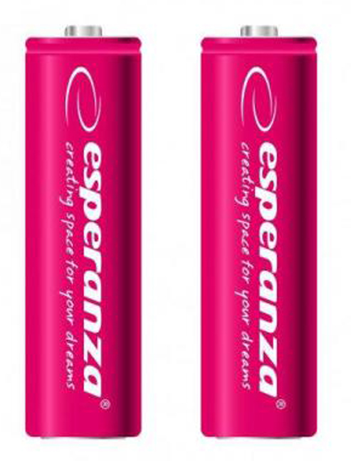 Акумулятор тип AA Esperanza Ni-MH AA 2000 mAh 2шт Red (EZA103R) - Фото 1
