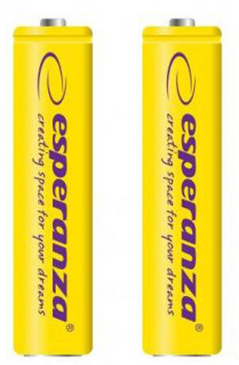 Аккумулятор тип AA Esperanza Ni-MH AA 2000 mAh 2шт Yellow (EZA103Y) - Фото 1