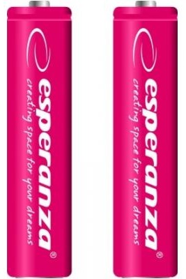 Аккумулятор тип AAA Esperanza Ni-MH AAA 1000 mAh 2шт Red (EZA101R) - Фото 1