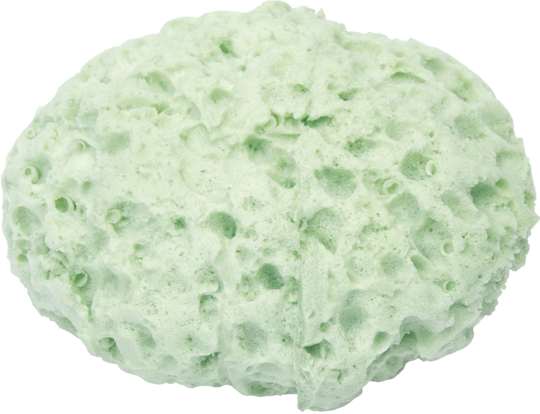 Дитяча мочалка Suavinex з ароматом молока світло зелена +0 міс (401553-1) - Фото 1