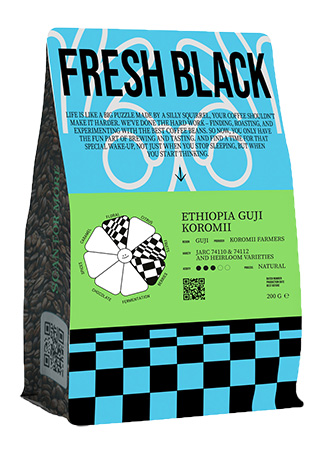 Кава в зернах Fresh Black Ethiopia 200г - Фото 1