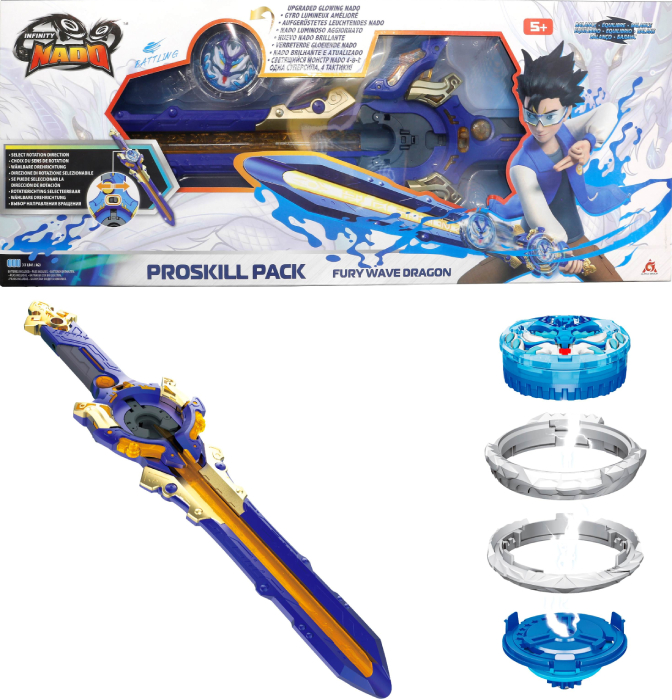 Волчок Auldey Infinity Nado VI Proskill Pack Злой Дракон (Fury Wave Dragon) (EU654211) - Фото 1