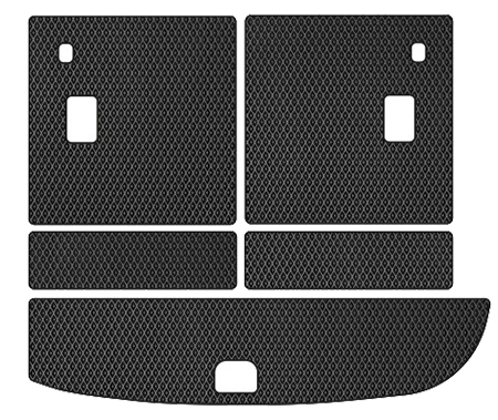 EVA килимок в багажник авто EVAtech для Santa FE (CM) Restyling (Hinged Gas Pedal) 7 seats (3 clips) Hyundai 2010-2012 2 покоління SUV EU (HY13314BE5RBB) - Фото 1
