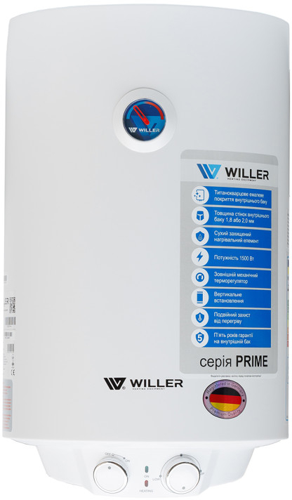 Водонагреватель Willer EV50DR серия Prime - Фото 1