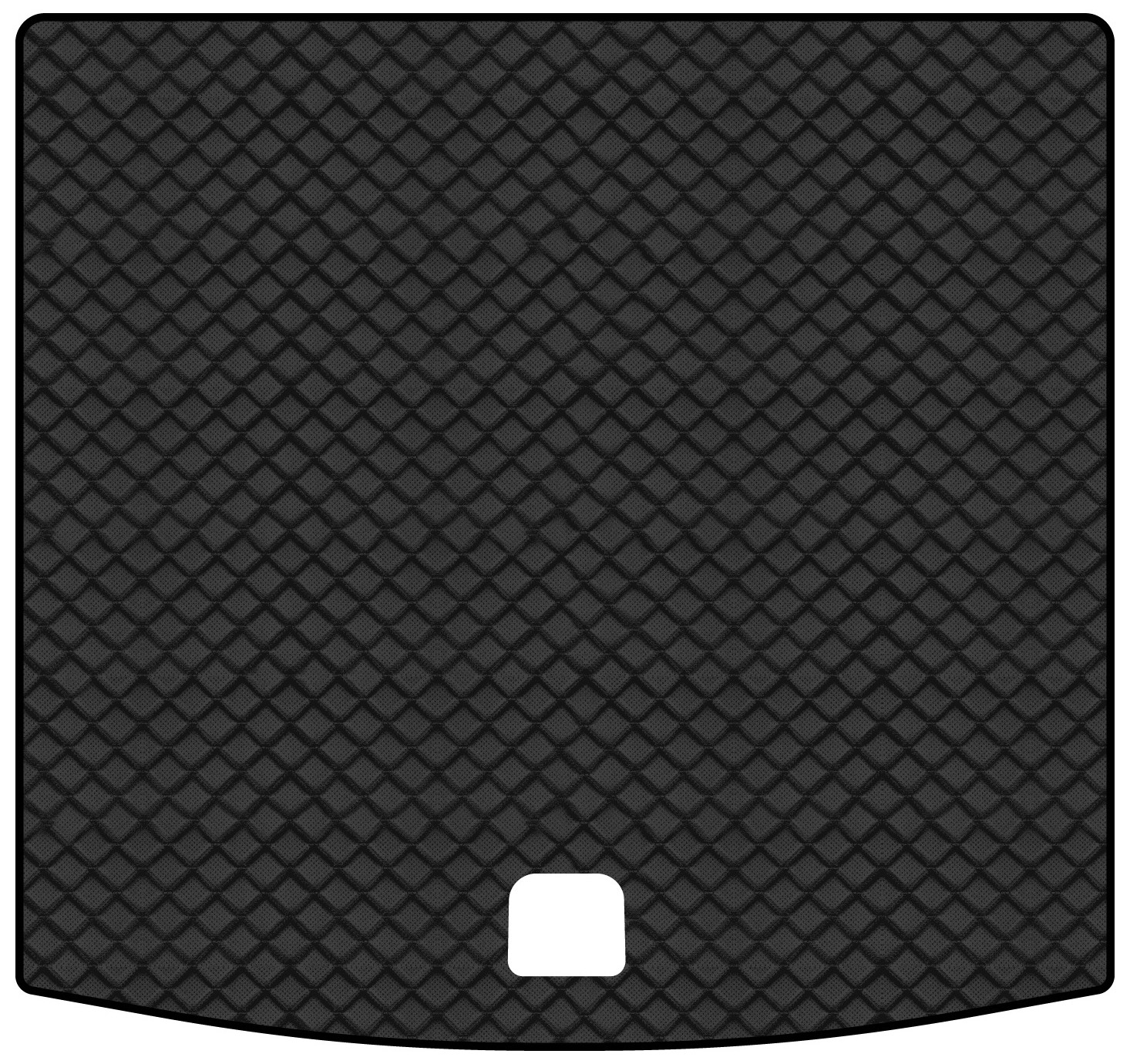 Коврик из экокожи в багажник авто EVAtech для Touareg (CR) Volkswagen 2018 3 поколение SUV EU (VW3291BD1BBB) - Фото 1