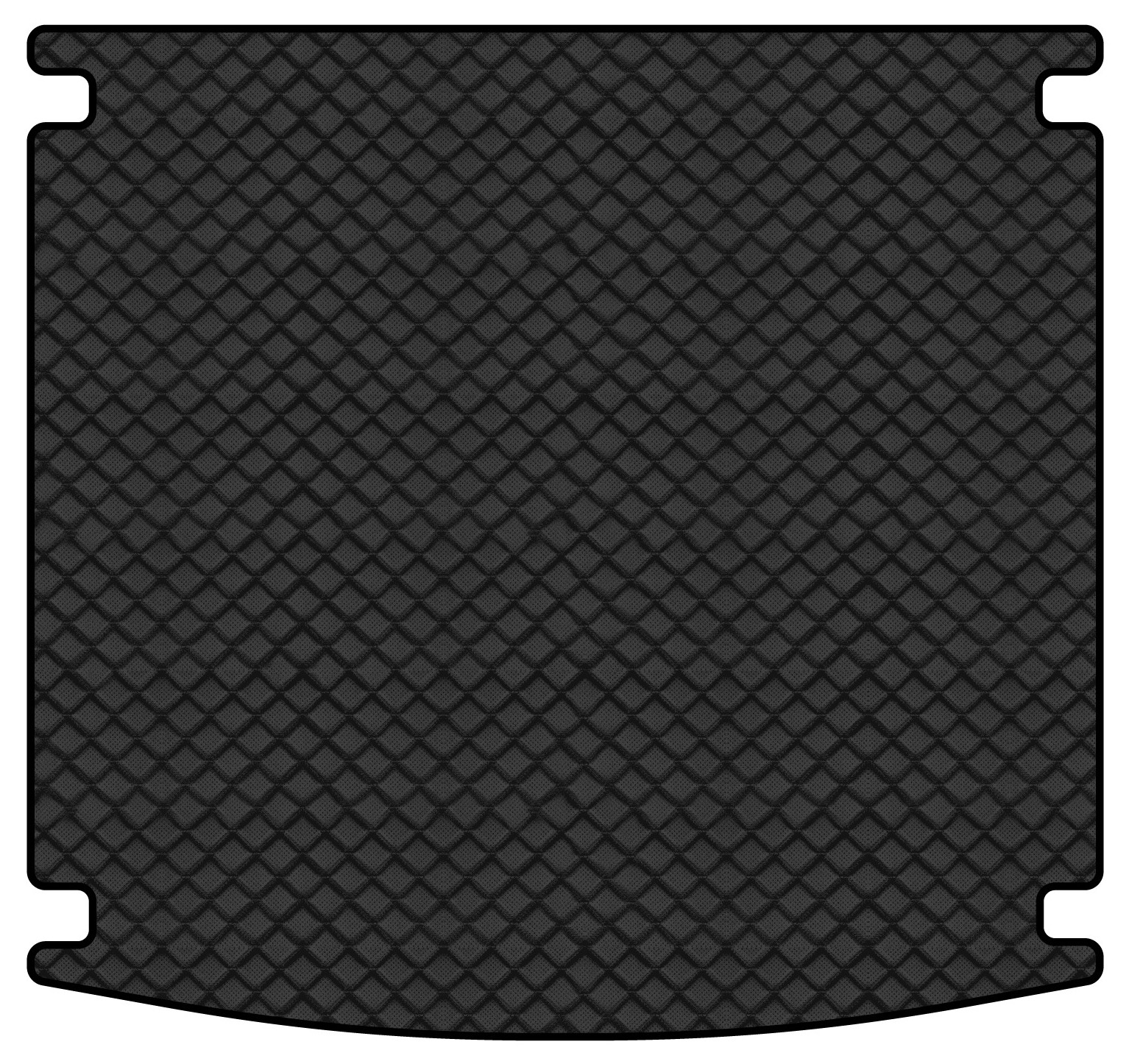 Коврик из экокожи в багажник авто EVAtech для Touareg (CR) Volkswagen 2018 3 поколение SUV EU (VW3291BO1BBB) - Фото 1