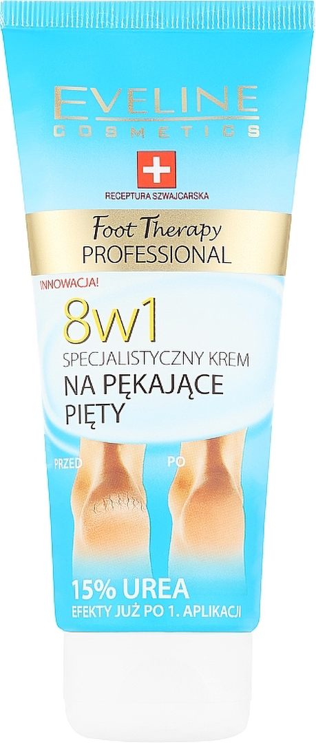 Крем для ніг EVELINE Foot Therapy Professional 8в1 100 мл (5901761911763) - Фото 1