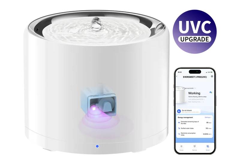 Смарт-поїлка PETKIT Eversweet 3 PRO (UVC) Smart Pet Drinking Fountain (P4108-UVC)