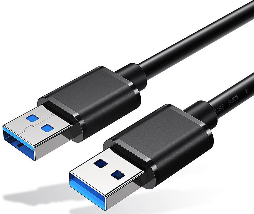 Кабель USB Type-A - USB Type-A Essager USB Extension Cable USB 3.0 Male to Male 5Gbps speed 1.5M Black (EXCAA-YTA01) - Фото 1