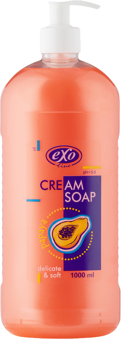 Жидкое мыло для рук EXO с ароматом папаи 1000 мл (4770416336272) - Фото 1