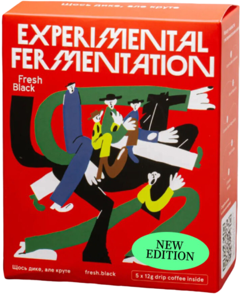 Дрип-кофе Fresh Black Experimental Fermentation New set 60 г (5шт.x12г) - Фото 1