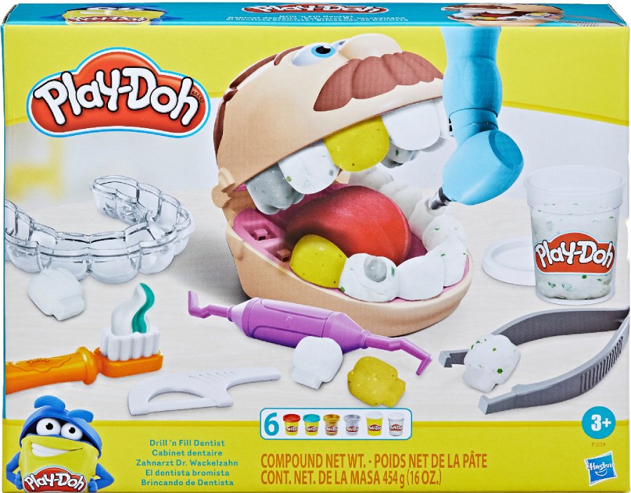 Набори для ліплення Play Doh Hasbro Play-Doh Містер Зубастик (F1259) - Фото 1