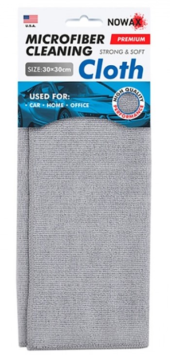 Автомобільна серветка NOWAX For Cleaning 30х30 см сіра (NX67331) - Фото 1