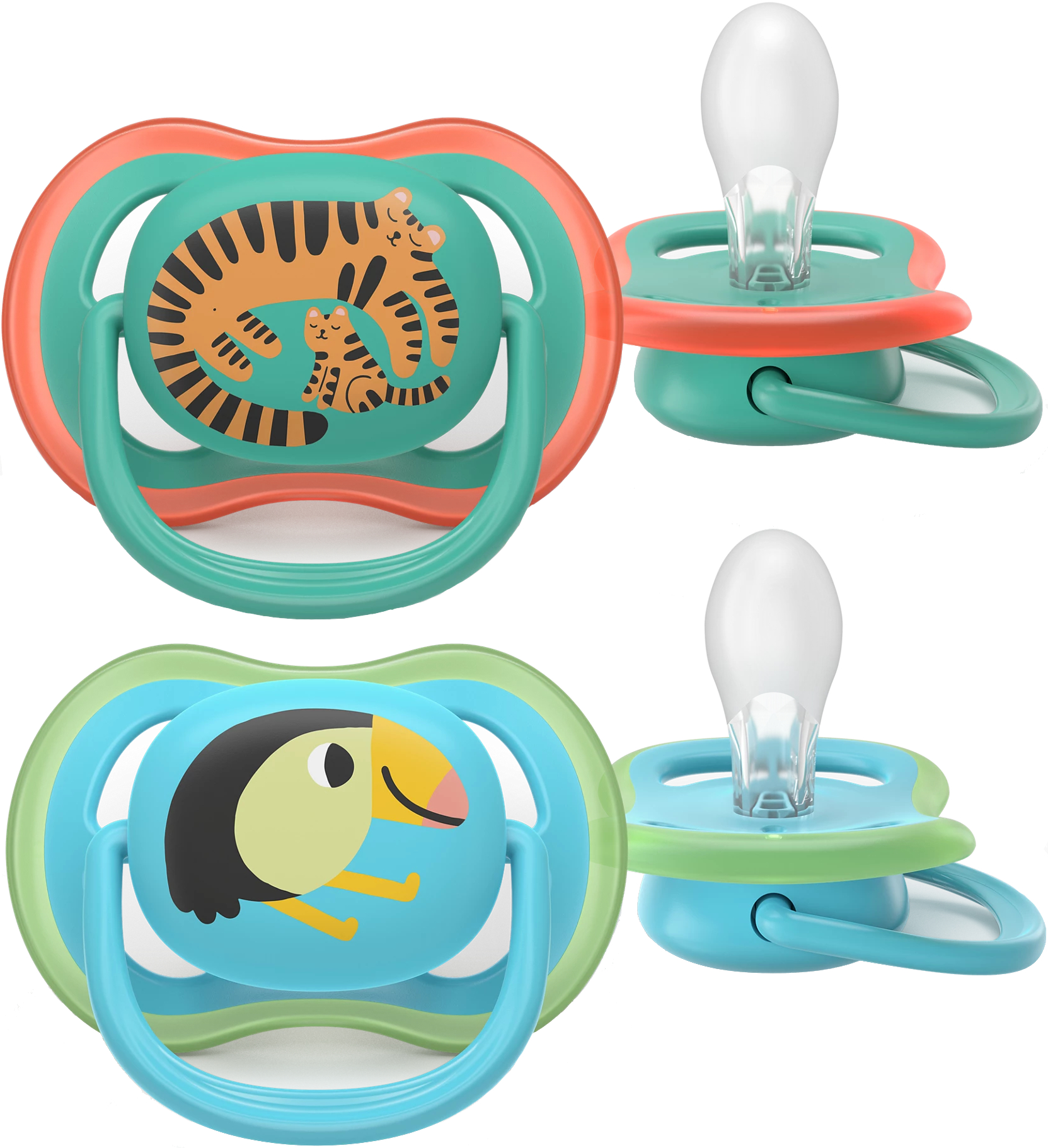 Ортодонтическая пустышка Philips Avent Ultra Air, 6-18 мес. (SCF087/11) - Фото 1