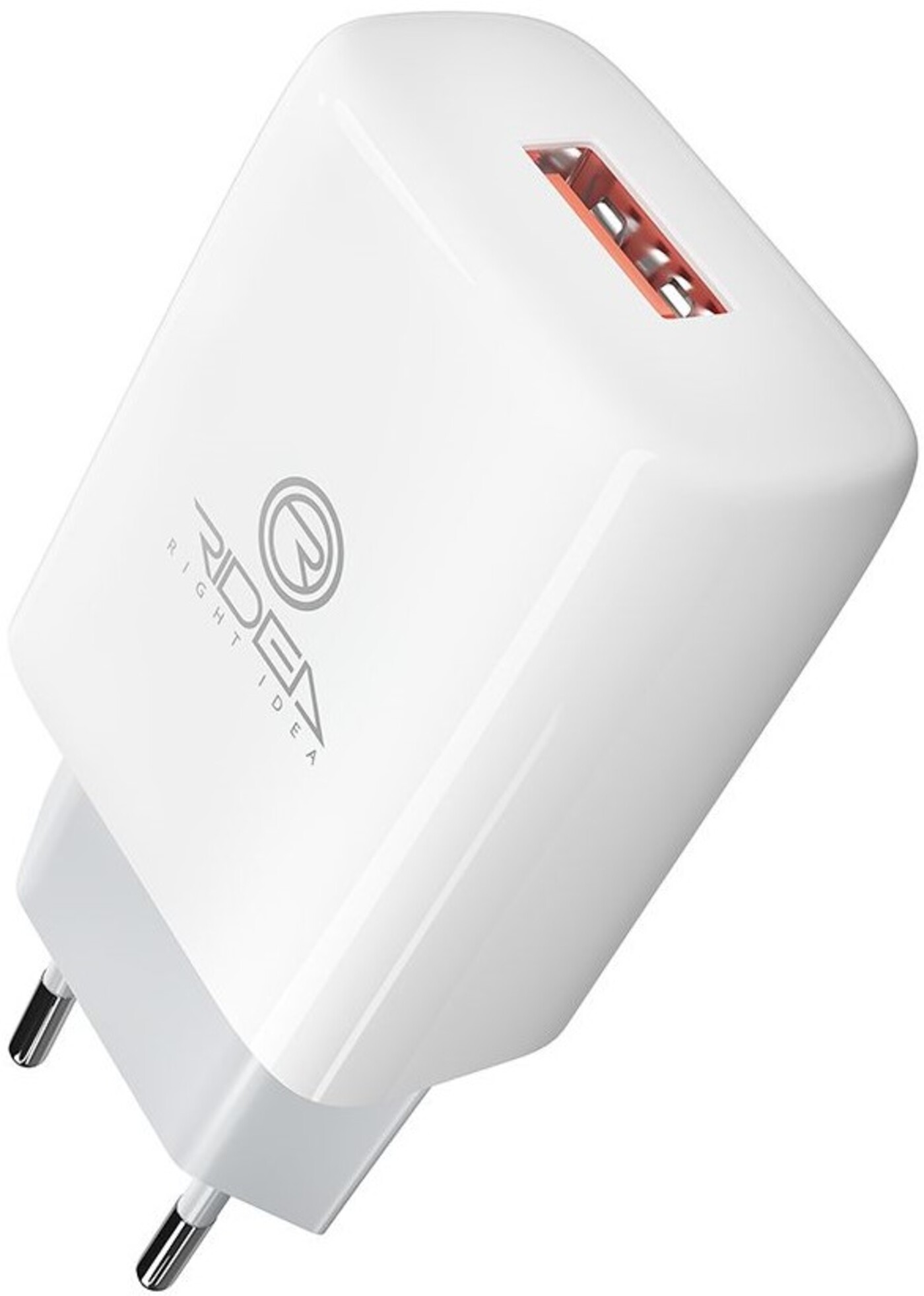 Сетевое зарядное устройство Ridea Element 2.1 A White (RW-11011) - Фото 1