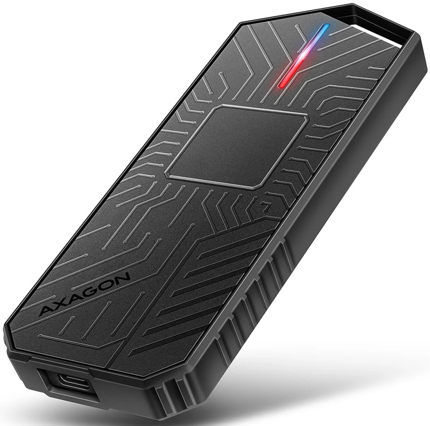Внешний карман AXAGON USB-C 10Gbps - M.2 NVMe & SATA SSD GAME M.2 box (EEM2-GAM) - Фото 1