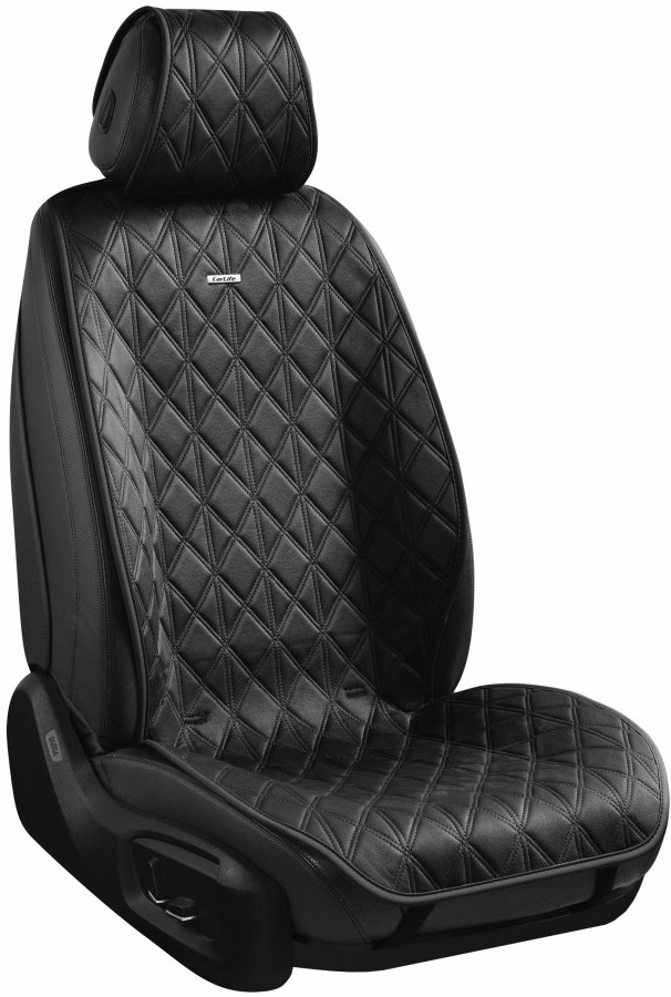 Купити Комплект накидок на сидіння автомобіля CarLife Nitro black (SC40104) - Фото 1 Комплект накидок на сидіння автомобіля CarLife Nitro black (SC40104) - Фото 1