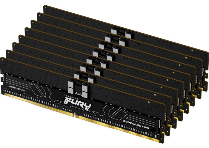Память DDR Kingston 256GB 6000MT/s DDR5 ECC Reg CL32 DIMM (Kit of 8) FURY Renegade Pro XMP (KF560R32RBK8-256) - Фото 1