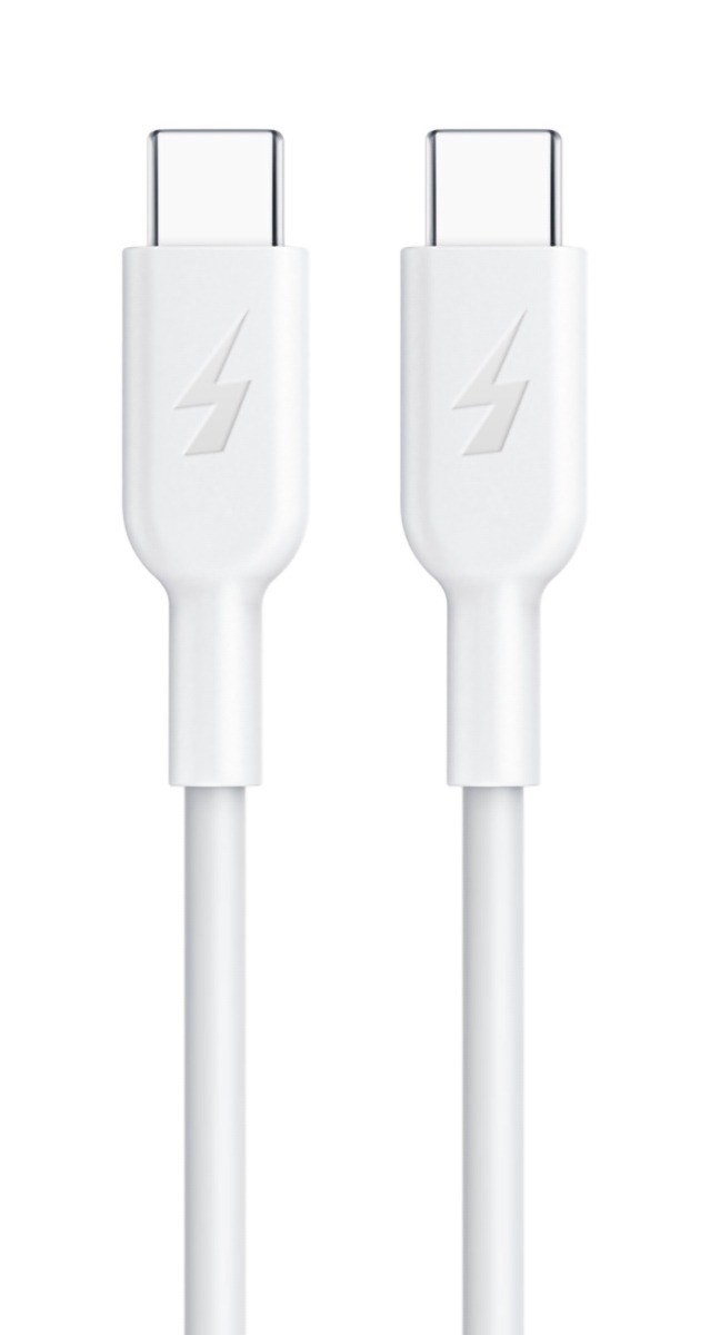 Кабель синхронизации данных Profit QY-81 Type-C to Type-C 1m PD3A White (000001367) - Фото 1