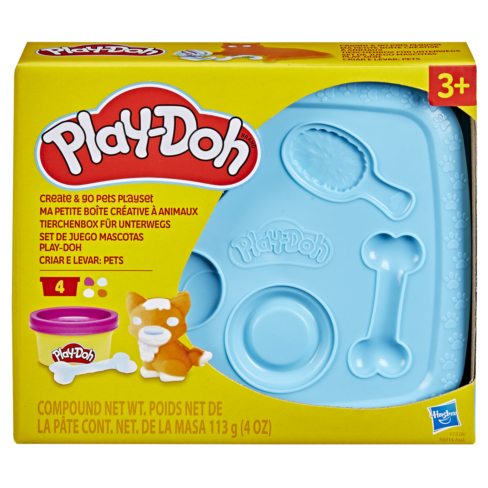 Наборы для лепки Hasbro Play-Doh ''Создай и вперед'' CREATE N GO PETS PLAYSET (F6914_F7528) - Фото 1