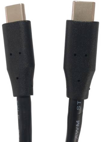 Кабель синхронизации данных Kingda USB 2.0 Type-C M-M, 2 м 60W Black (KD-UCUC3002-2m) - Фото 1